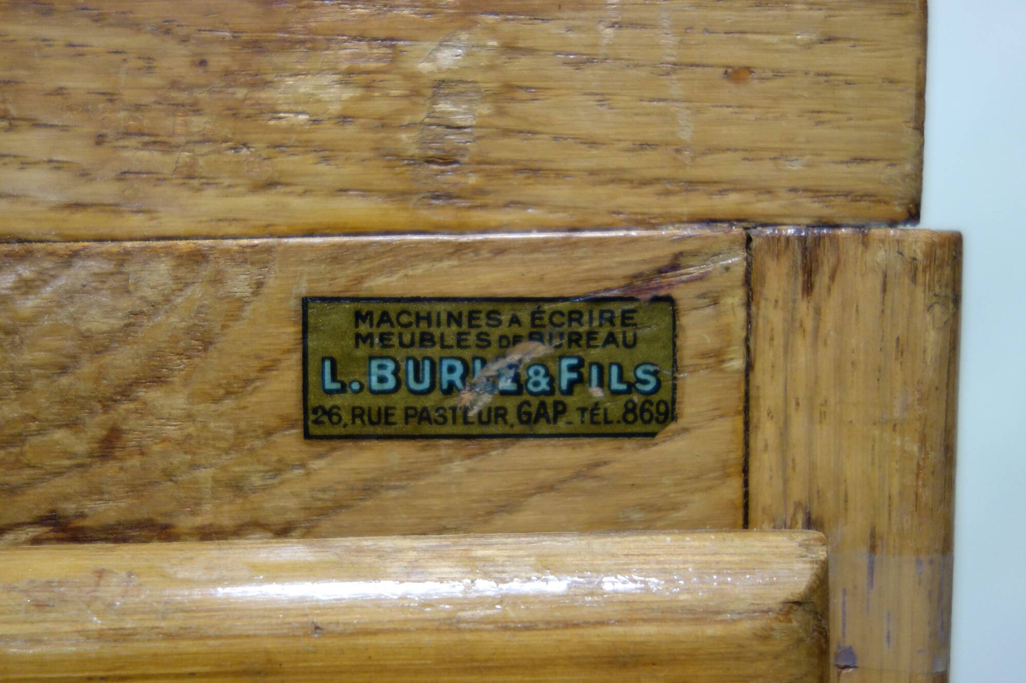 Old wooden desk from the 50s