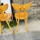 (Lot) 6 Bistro Chairs Lutherma Banana (Light Oak)
