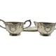 Pop art sugar bowl and milk jug, Sweden, 1960s, set of 3