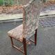 6 Louis XIII style dining chairs in solid twisted wood and ecru fabric from the 19th century
