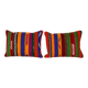 Set of 2 vintage kilim cushion covers 46x61 cm