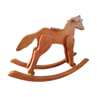 Wooden rocking horse