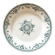 Creil & Montereau round ironstone platter "Admiral" D28.5cm