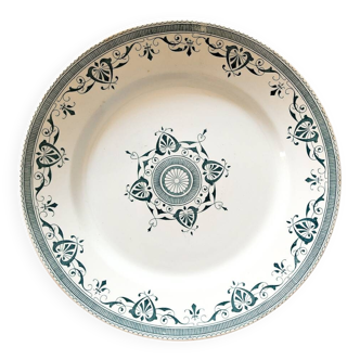 Creil & Montereau round ironstone platter "Admiral" D28.5cm