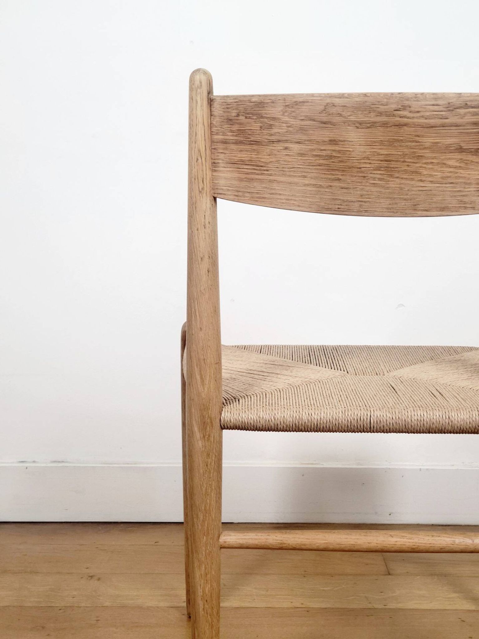 Set of 2 Hans J. Wegner CH36 dining chairs for Carl Hansen & Søn in solid oak