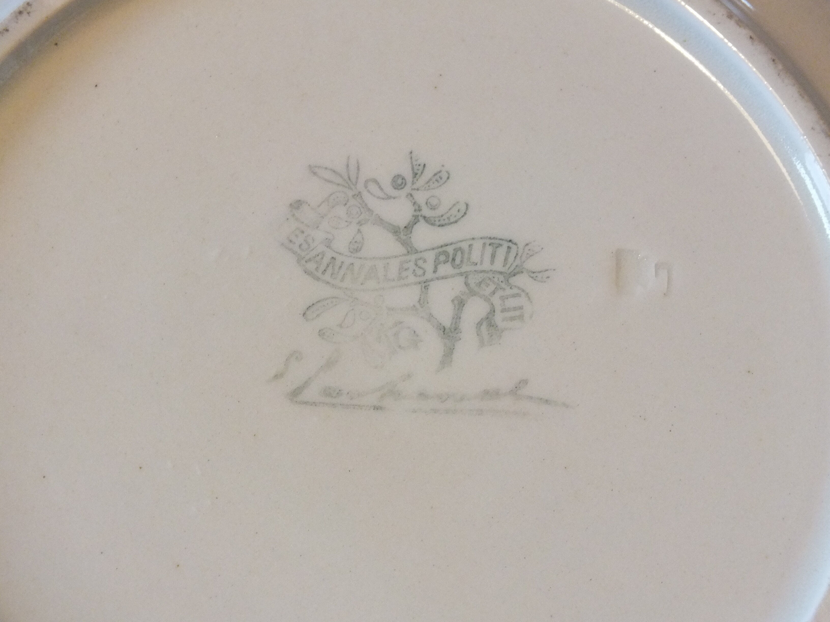 2 hollow plates Lunéville The political annals, guided by Edmond Lachenal