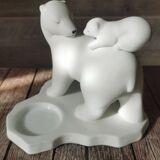 Polar bear candle holder