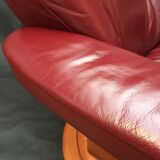 Scandinavian reclining relax armchair in Anderssons leather