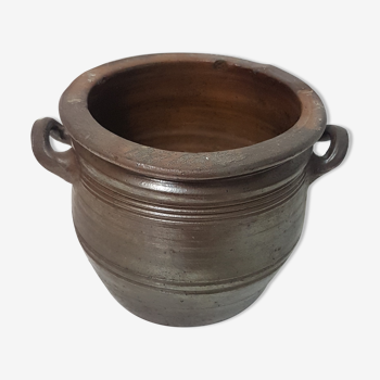 Ancien pot en grès vernissé