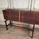 Mahogany piano table, J Jenkinson in London, before 1780.