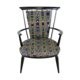 Black bar chair with cushion 'Delmenhorst' Black bar chair with cushion 'Delmenhorst' Black sp