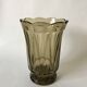 Large smoked glass vase from the 70s