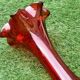 Vase cornet centre de table verre soufflé et coloré rouge rubis