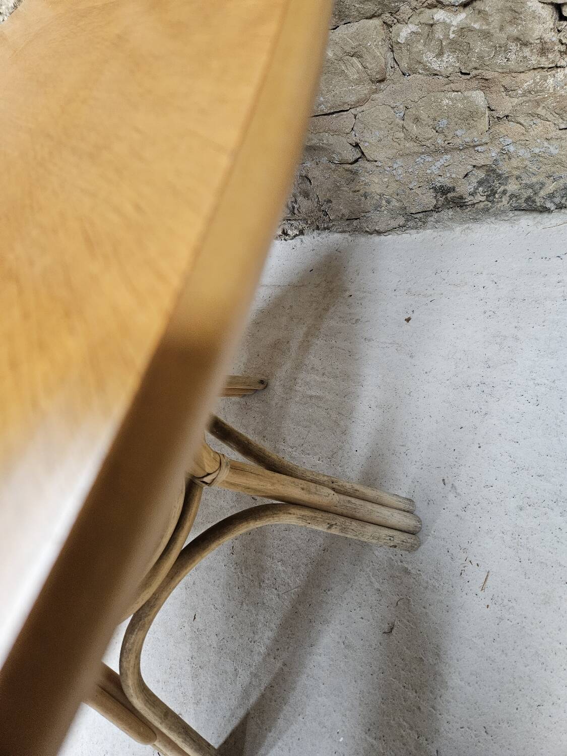 Vintage bamboo table 1980"