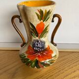 Art Enamel Vase signed Tess