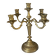Antique 5-light brass candlestick