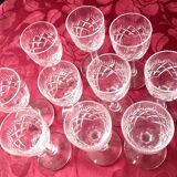 Suite of 10 Lemberg Crystal de Lorraine drips
