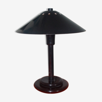 Lampe champignon en metal noir Aluminor