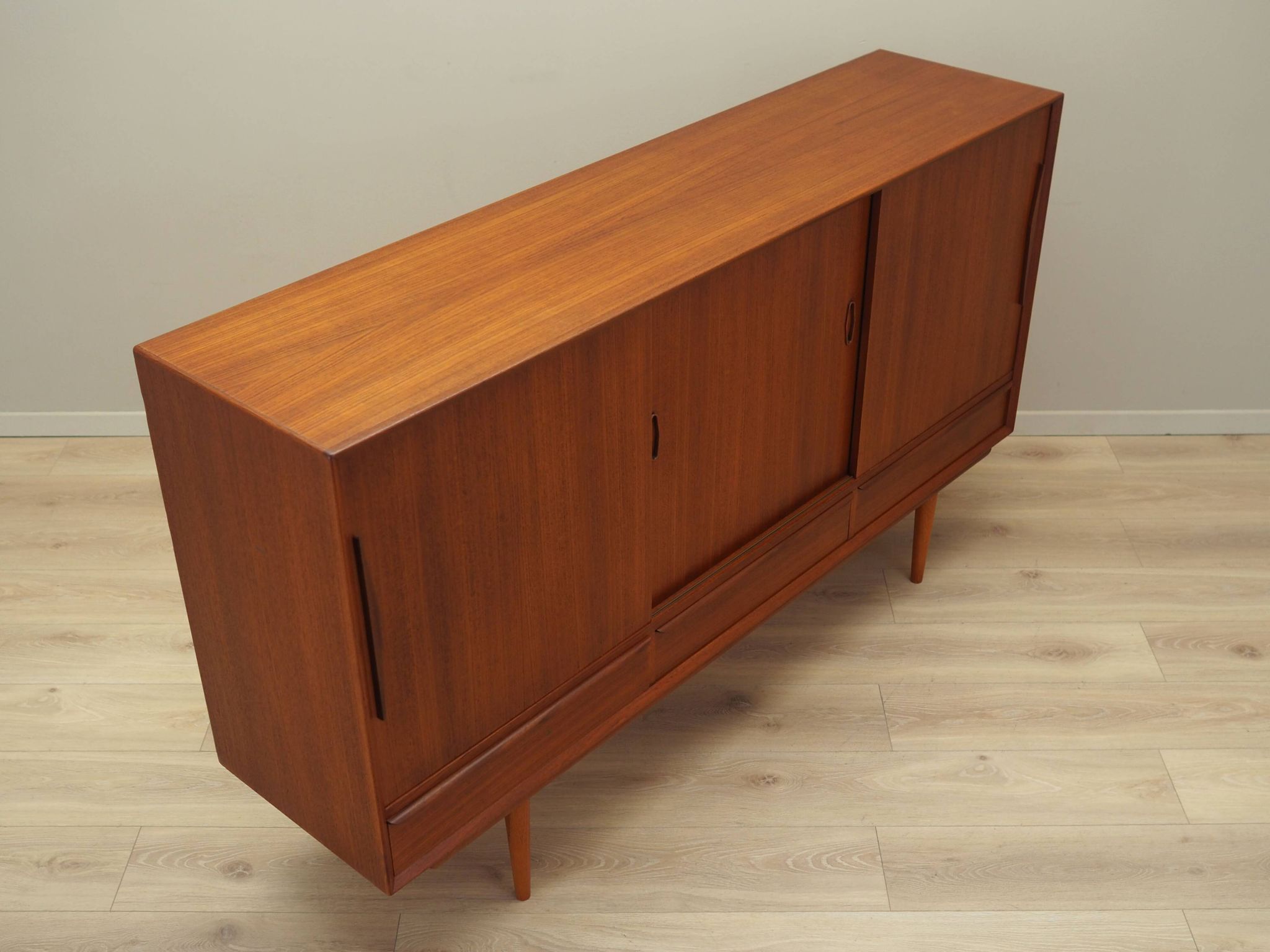 Teak highboard, Danish design, 1960s, production: Denmark