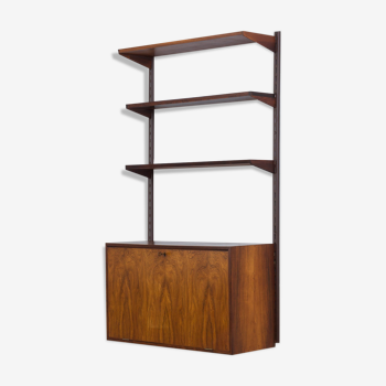 Kristiansen rosewood wall unit with secretaire and 3 shelves