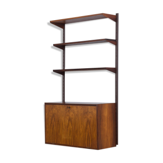 Kristiansen rosewood wall unit with secretaire and 3 shelves