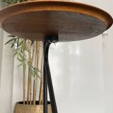 Floor lamp (lamp & table) in tubular steel, ca 1960