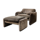 Fauteuil maralunga avec ottoman