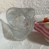 Original molded glass egg cup