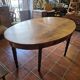 Large oval monastery table in solid oak, 19th century, 243×154cm