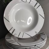 Fine porcelain soup plates