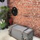 Wooden military transport trunk