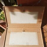 Set of 2 old framed hand-painted canvases signed