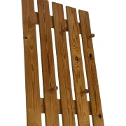Vintage pine coat rack, 1970s minimalist design