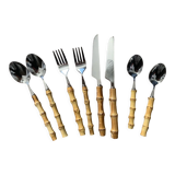 Bamboo handle cutlery
