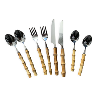 Bamboo handle cutlery