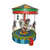 Rare vintage wooden carousel