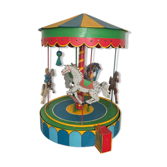 Rare vintage wooden carousel