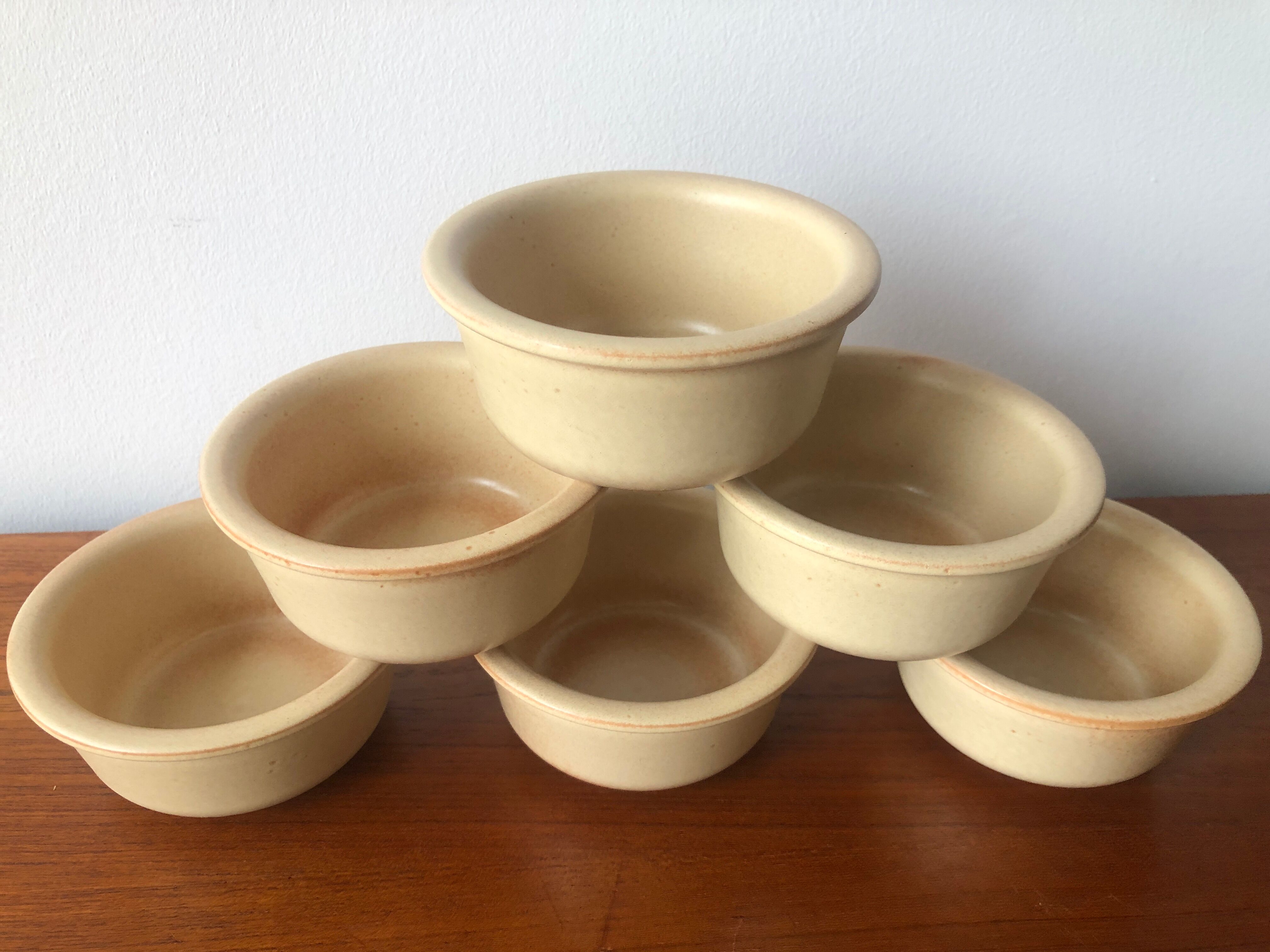 Natural stoneware cups