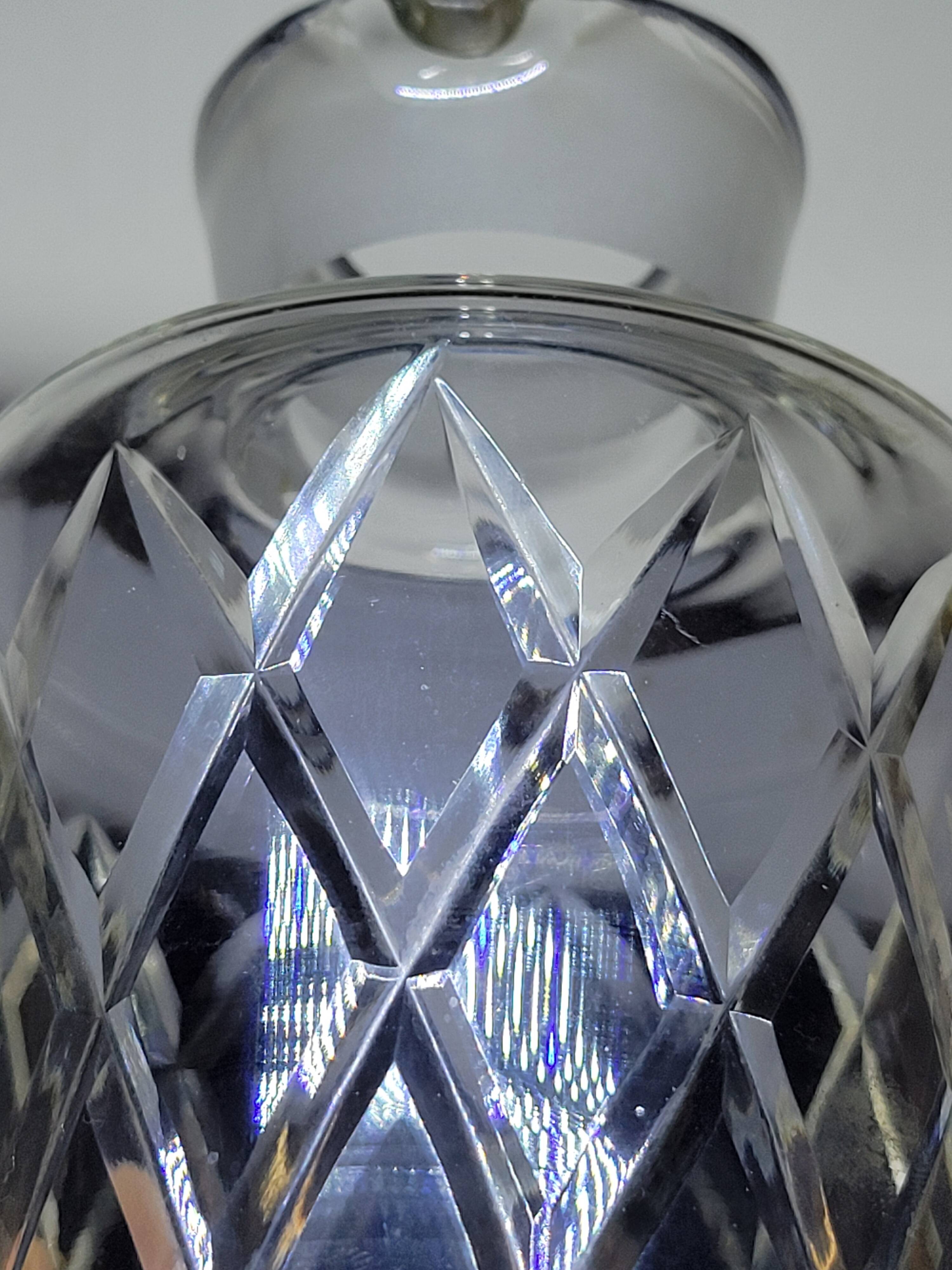 Vintage cut glass decanter