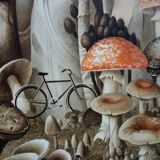 Roland CAT: Bicycle and Mushrooms, original signed lithograph