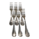 6 silver-plated metal table forks by Christofle silversmiths, Albi pattern
