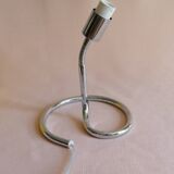 Lampe de bureau jaune vintage années 80 avec bras articulé