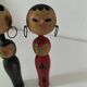 Pair of Japanese Kokeshi dolls - 1950s-1970s