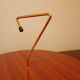 Serving dish, cheese platter in formica and golden metal