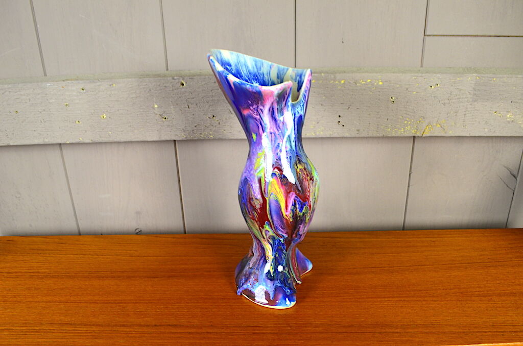 Vase en Céramique A. Dressinval Zoomorphe Vintage 1960