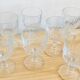 Set of 8 vintage walking glasses Bormioli, Italy