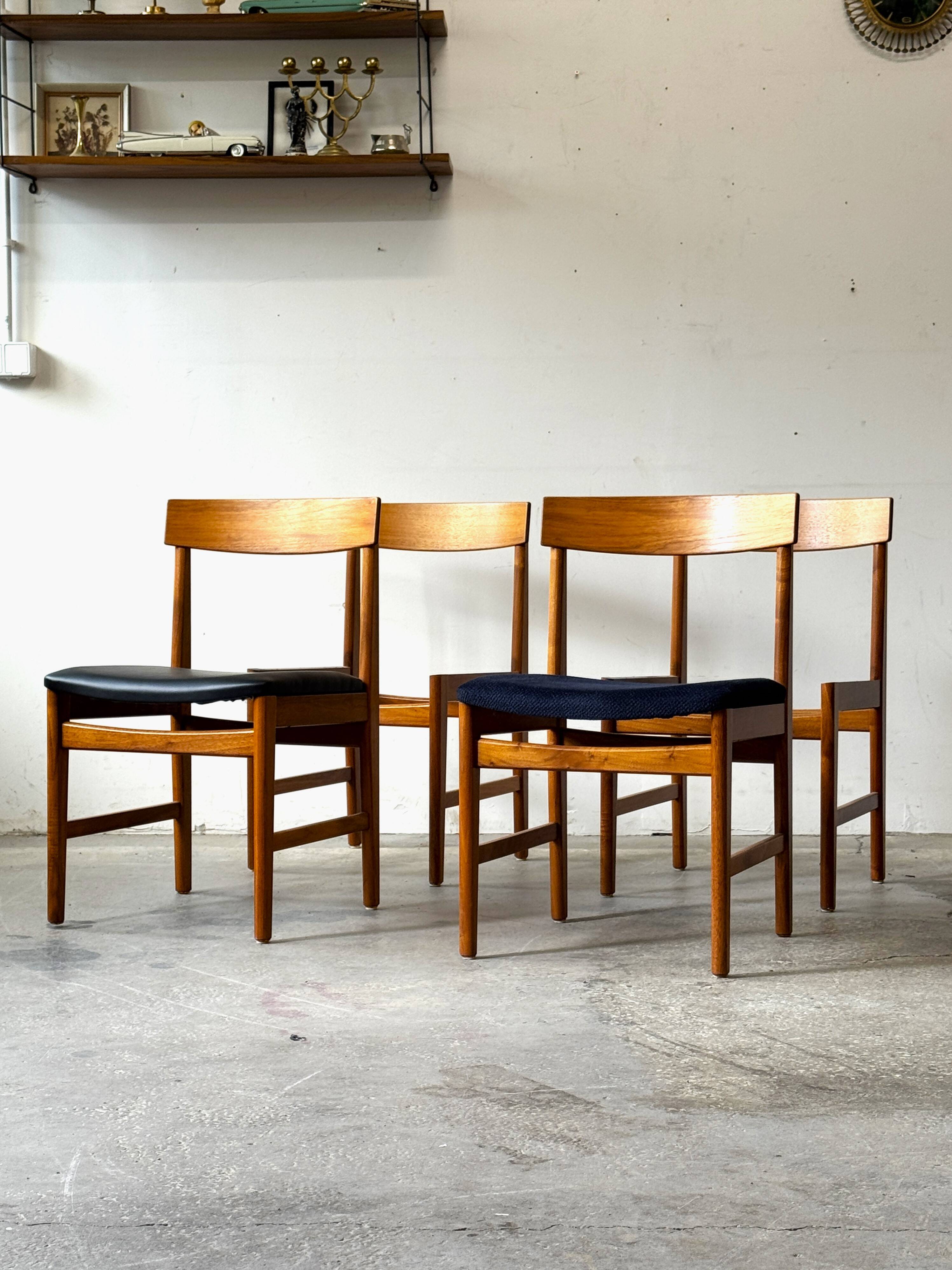 Teak Chairs, Ulferts, Denmark, 1960s, Mid-C Modern, VNTG