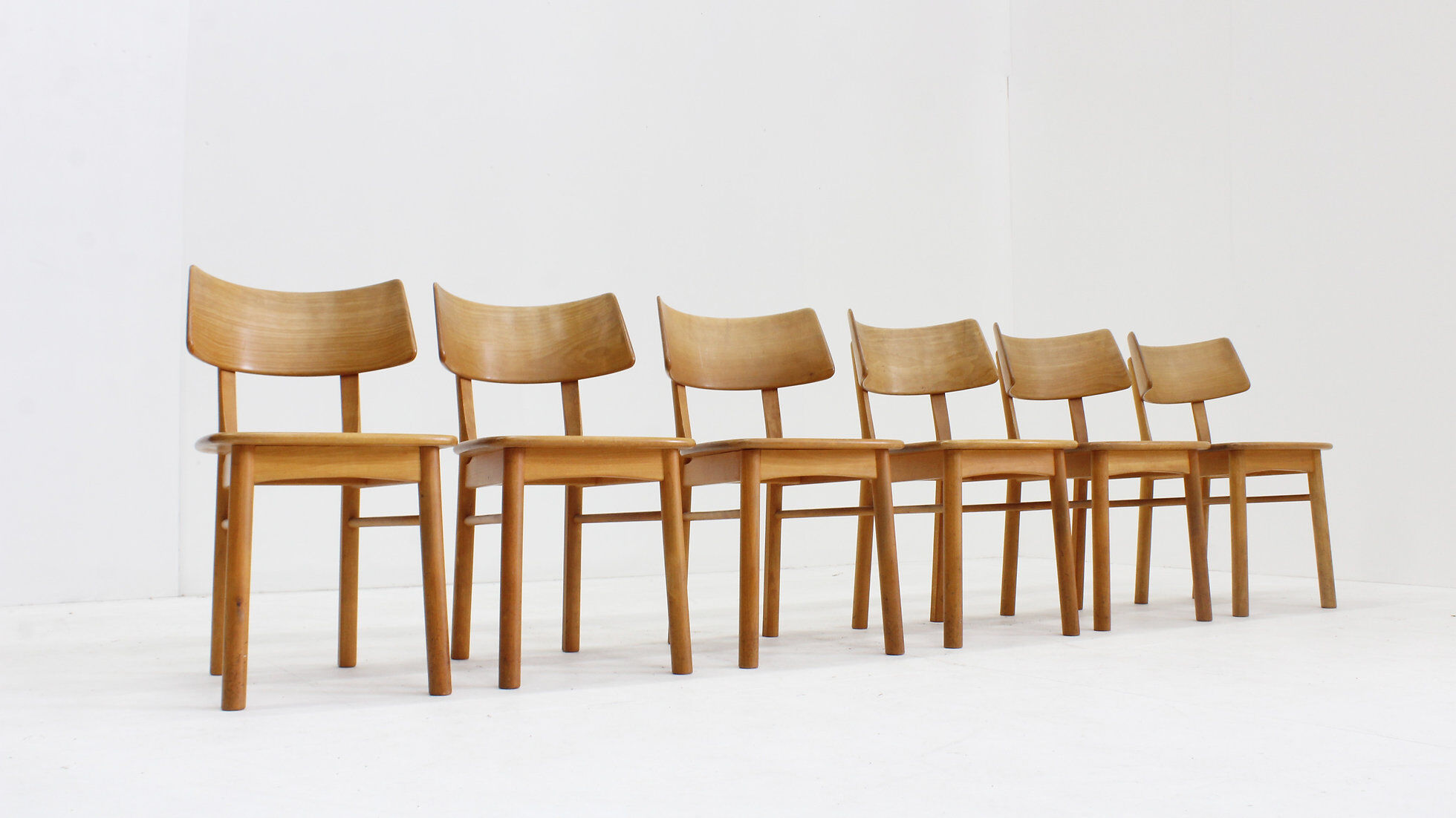 Vintage Danish mid-century dining chairs set of 6