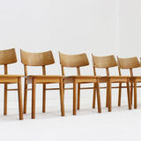 Vintage Danish mid-century dining chairs set of 6
