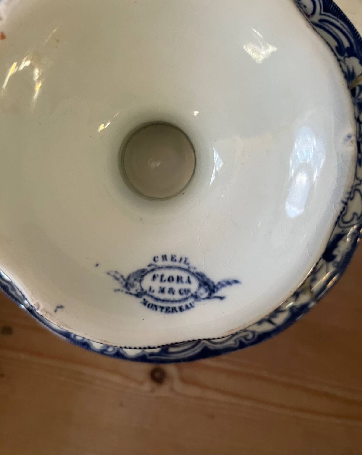Old standing cup Creil and Montereau